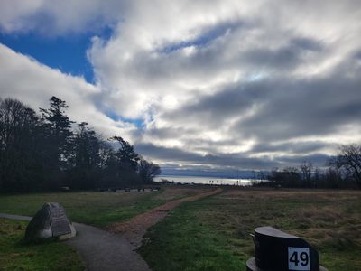 dramatic cloudscape overlooking the Salish Sea