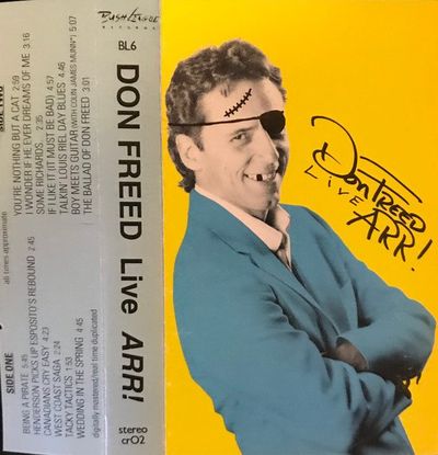 cassette cover of Don Freed's album Live Arr